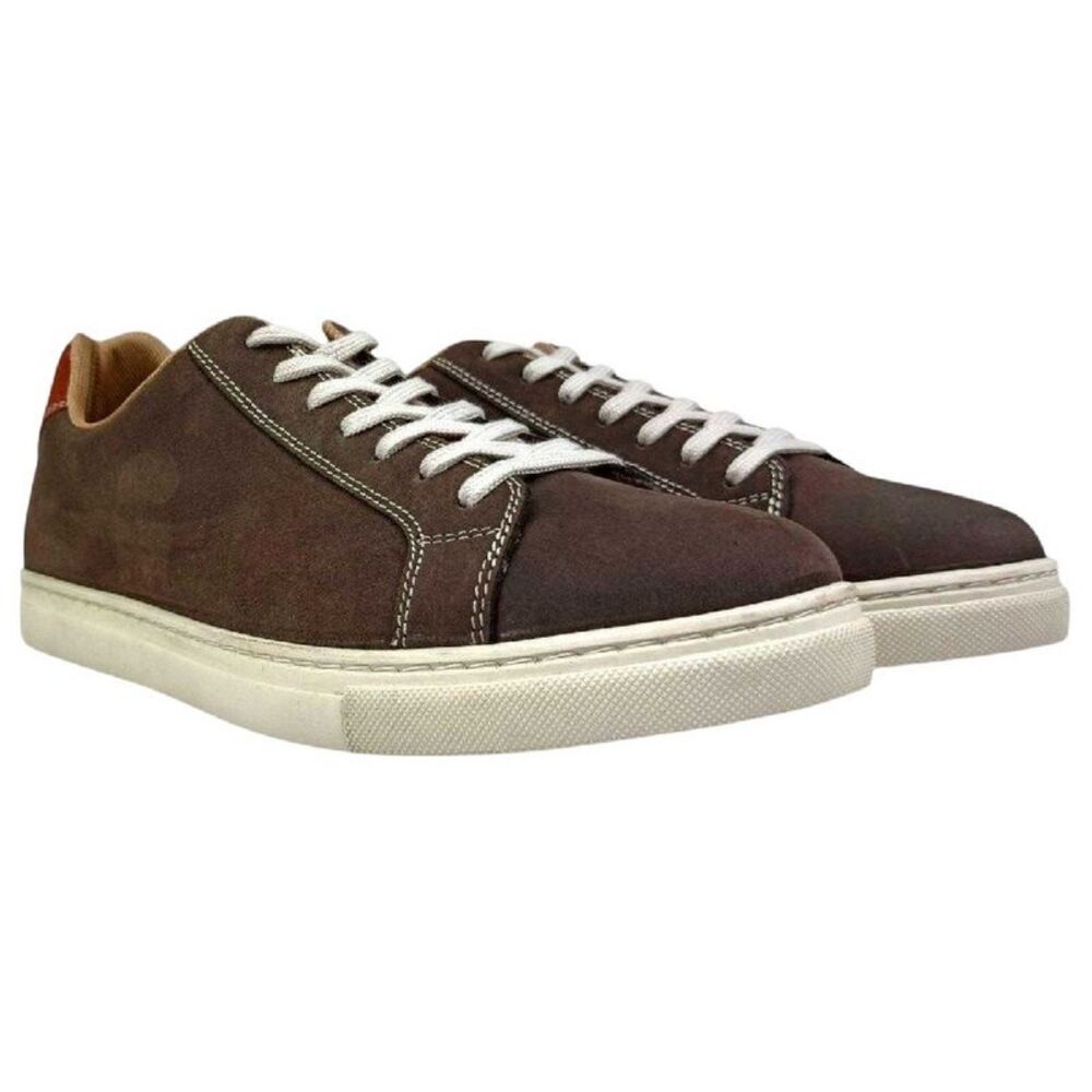 Firetrap Mens Julian Leather Moc Toe Formal Sneakers / Tan